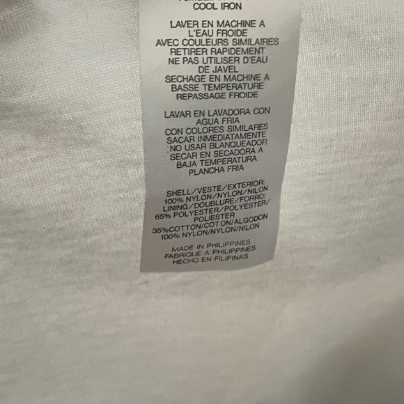 adidas Men’s White and Navy Colorblock Windbreaker - Picture 5 of 5